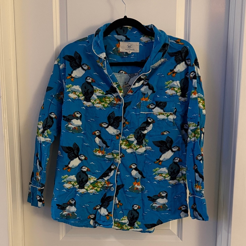 Printfresh Flannel Pajamas - Puffins